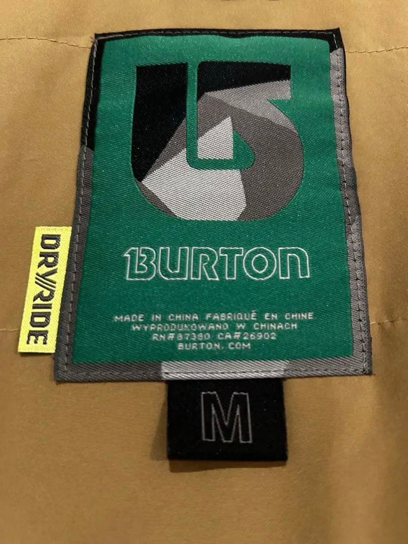 BURTON カモフラージュ フード付きスノーボードジャケット