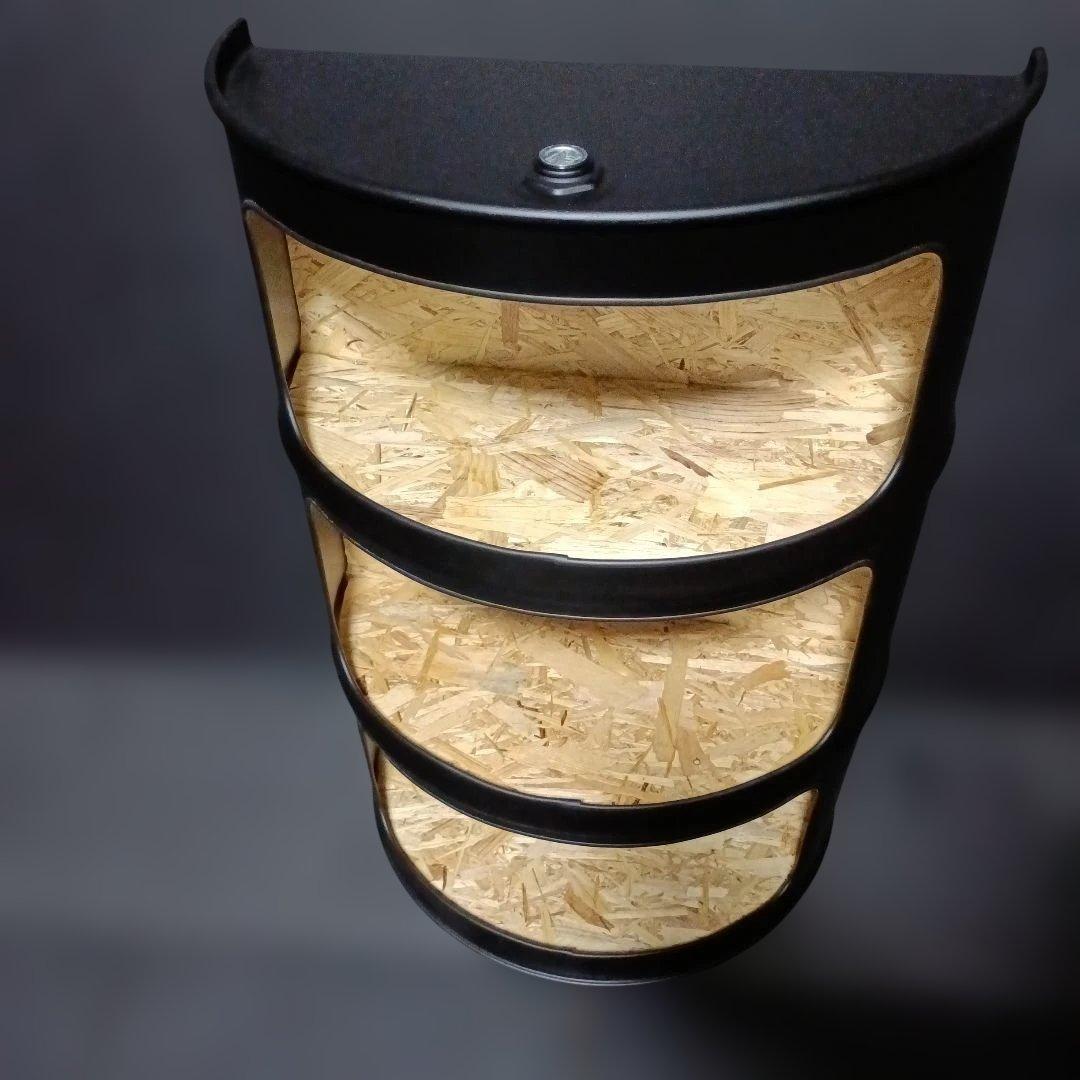 ドラム缶 リメイク 収納 ボックス レッド OSB合板 アメリカン アート家具