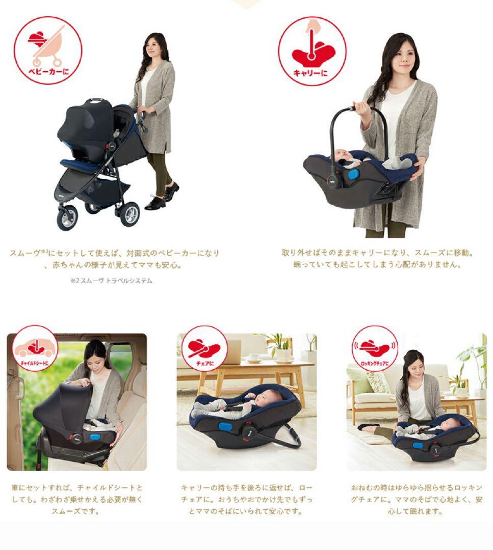 ひ*ー様 スムーヴAB インファントカーシート ISOFIXベース アタッチメン