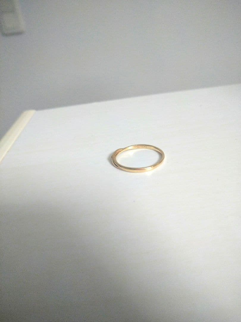ノワールドプーペ　ｋ１０YG　　ダイヤモンドリング　 １１号