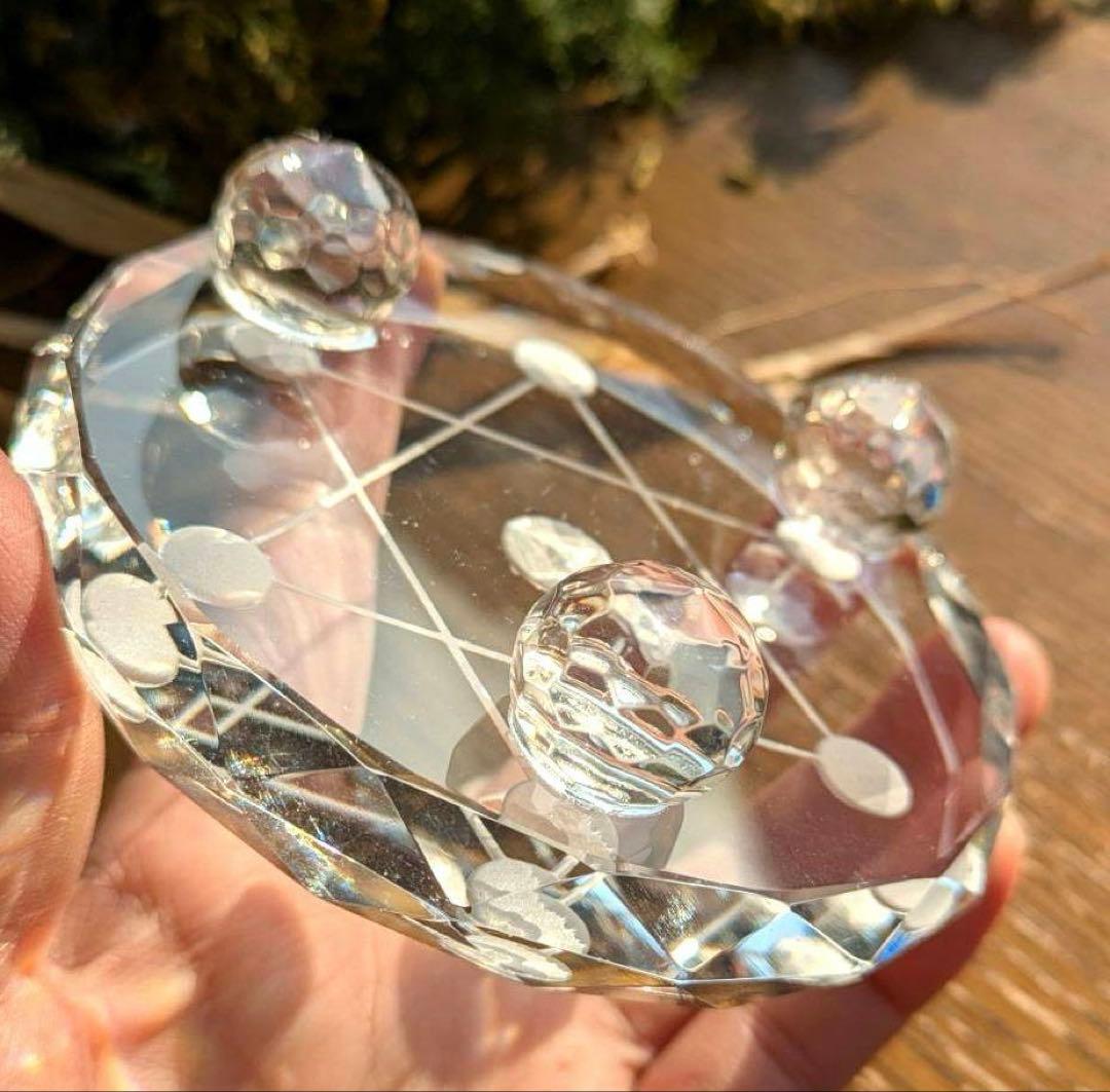 スフィア　スモーキークォーツ　丸玉　七星陣　　七星陣セット　台座直径100mm