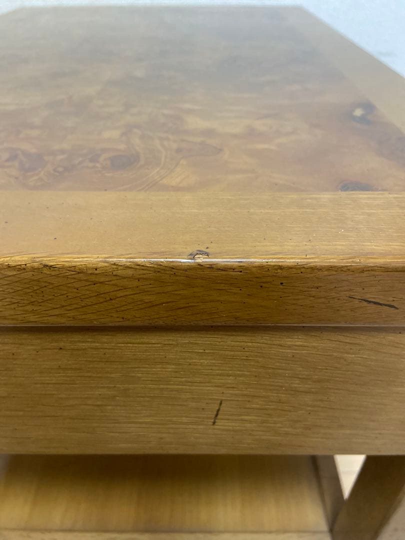 美品　カリモク　ドマーニ　テーブル　机　家具　木製　天然木　デザイン　おしゃれ