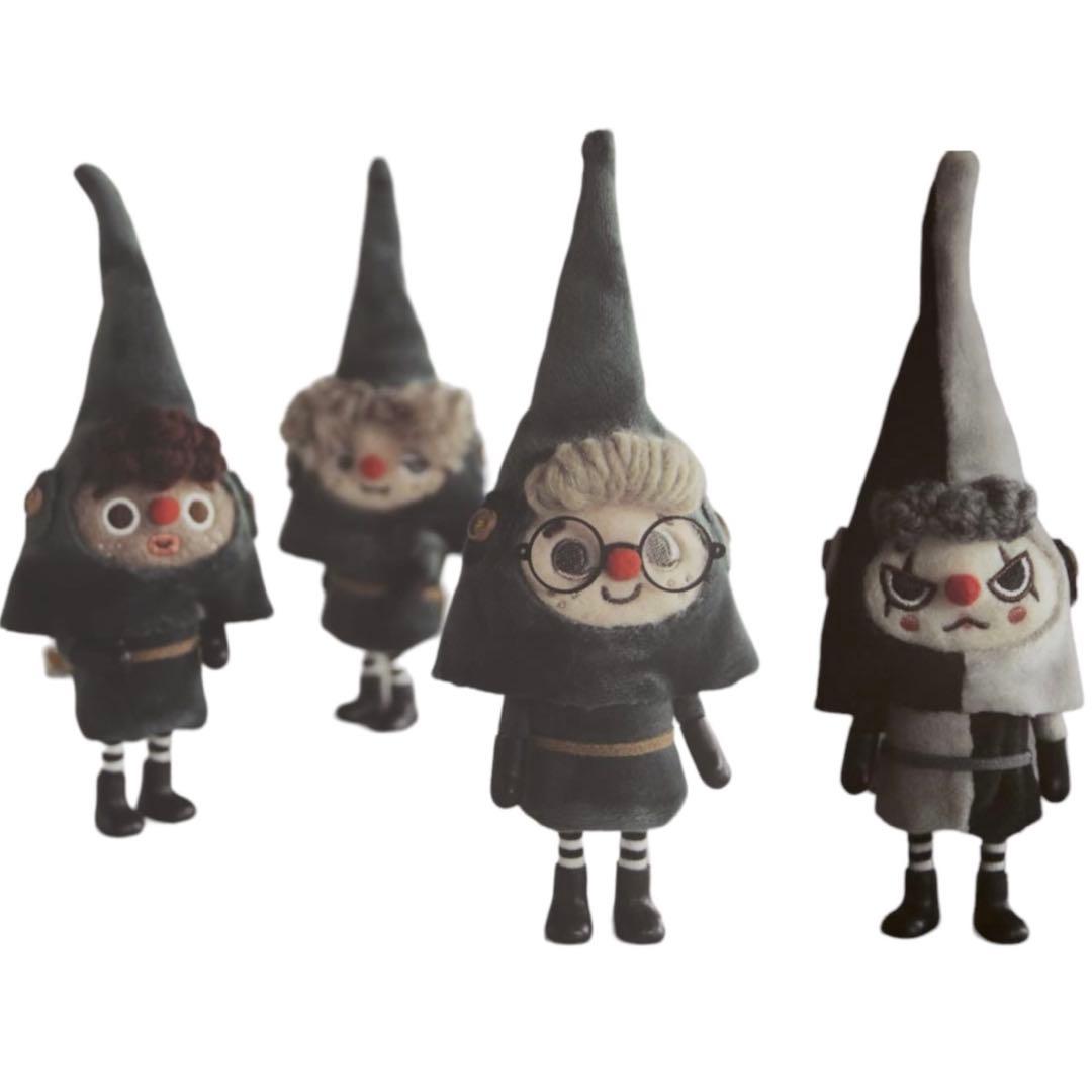 グリーンポスト・妖精　ハンドメイド　フェルト人形　可動　フィギュア　ぬいぐるみ