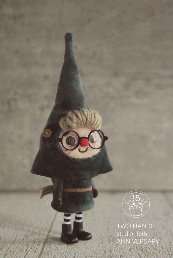 グリーンポスト・妖精　ハンドメイド　フェルト人形　可動　フィギュア　ぬいぐるみ