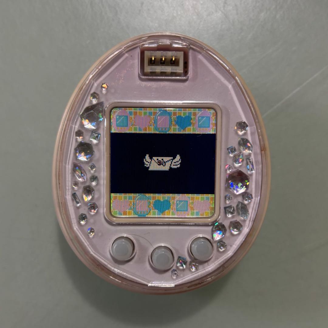 たまごっちぴーす　ピンク たまデコピアス　ラブメロver.