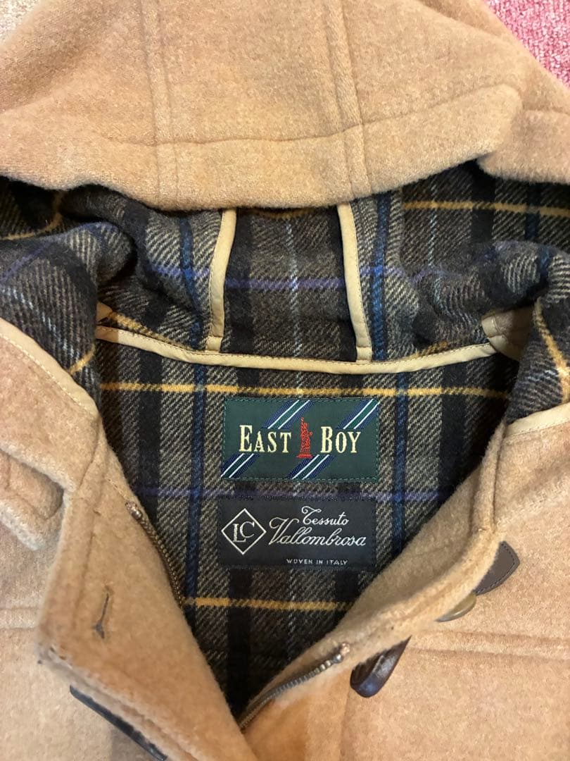 【クリーニング済】イーストボーイ ダッフルコート キャメル