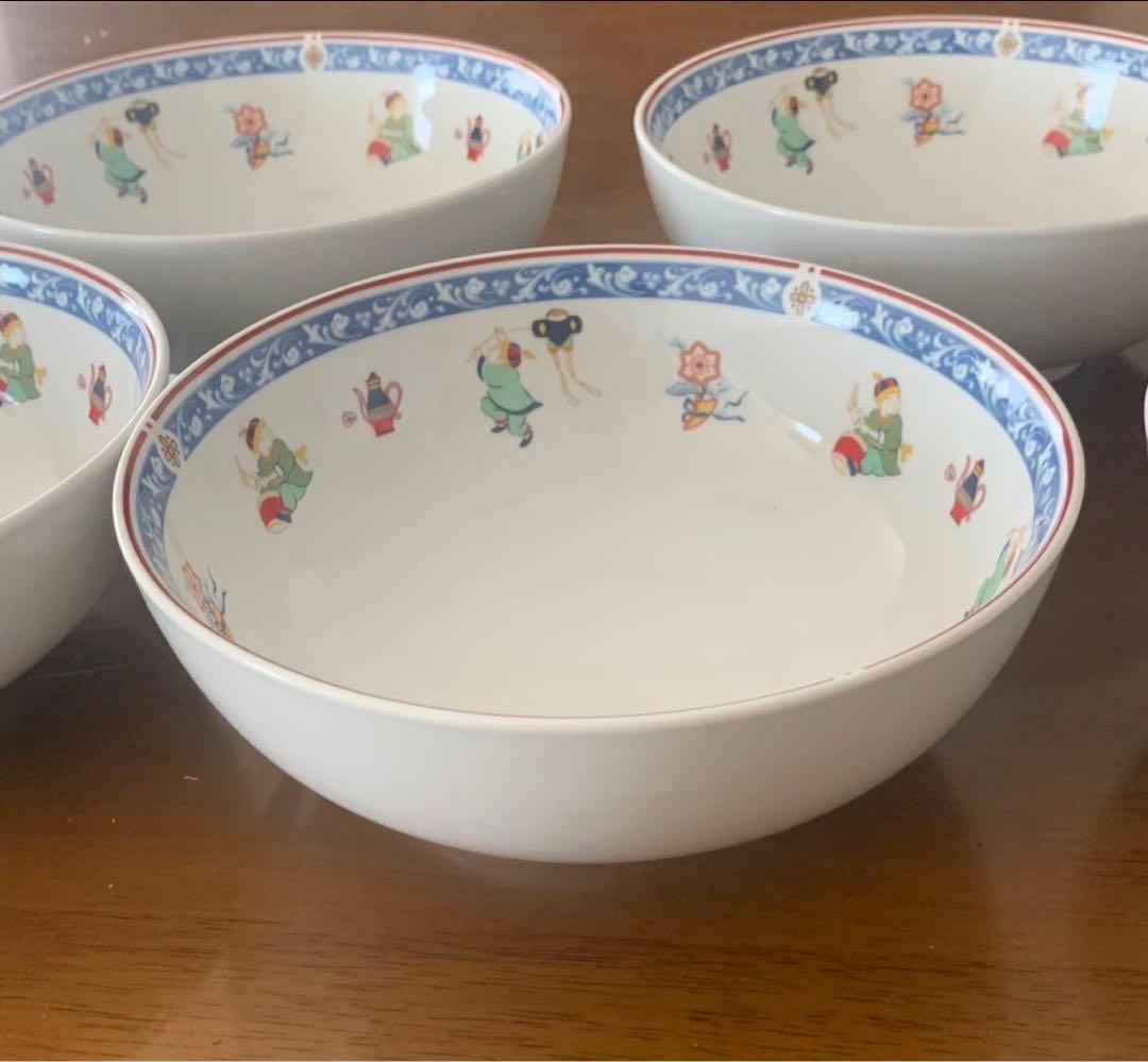 新品未使用NARUMI中華皿 大皿 深皿 レンゲ 丼ぶり ナルミチャイナ 新生活