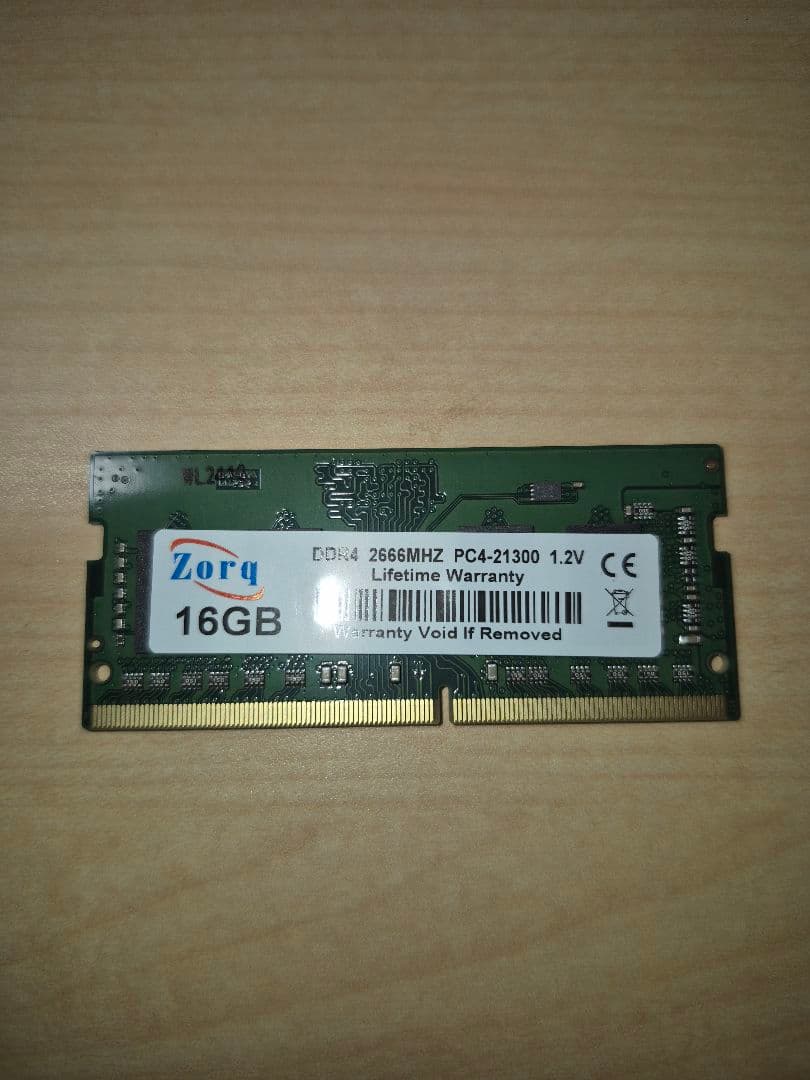 DDR4 ノート用 16GB(16GBx1)
