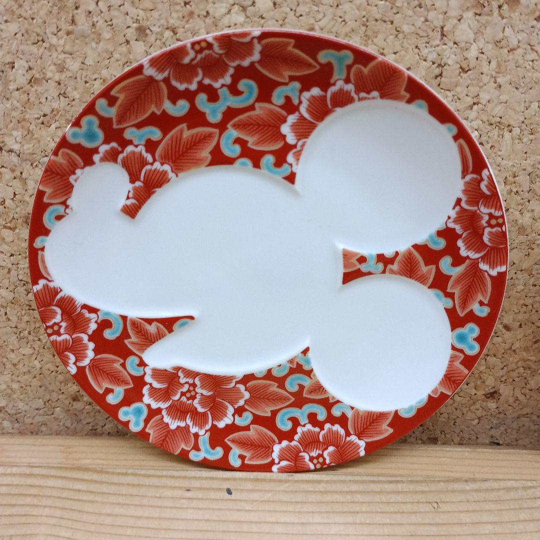 九谷焼　ディズニー　ミッキー　シルエット　皿　5枚セット