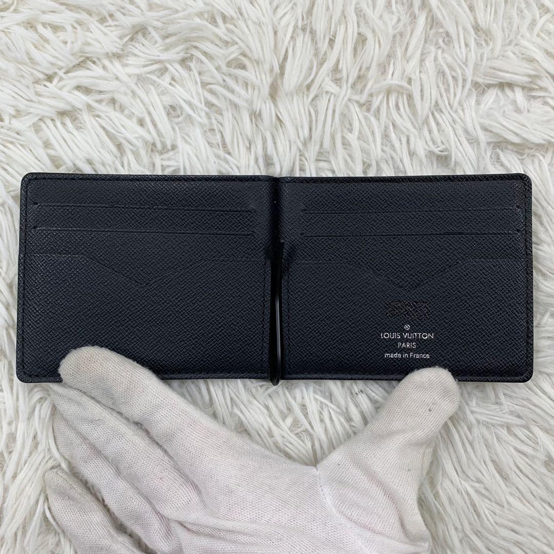 【✨美品✨】 ルイヴィトン マネークリップ タイガ ブラック RFID搭載