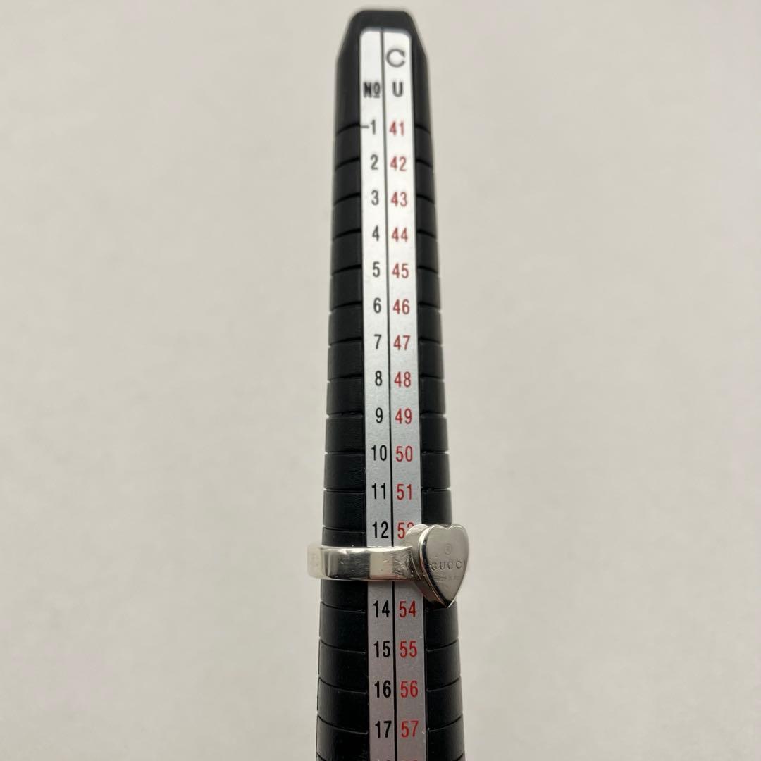 GUCCI グッチ ハート ロゴ リング ラブ 指輪 13号 925