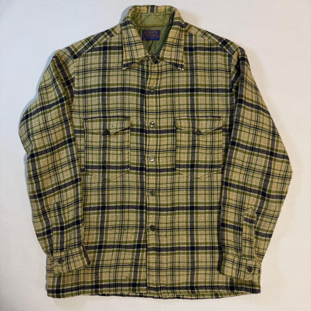 60s-70s Pendleton ボードシャツ　ウールシャツ　USA製　L