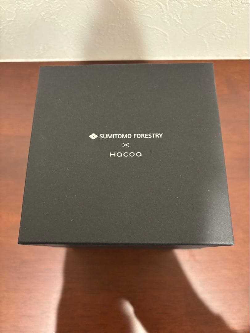 【非売品・新品】住友林業 × Hacoa コラボ 木製置時計（シリアルNo.入）