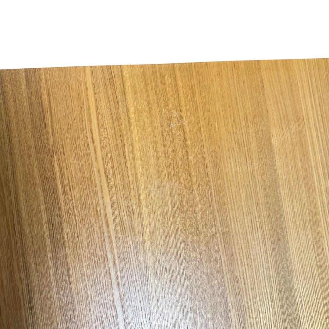無印良品　無垢材　タモ　デスク　学習机　引き出し付き　北欧