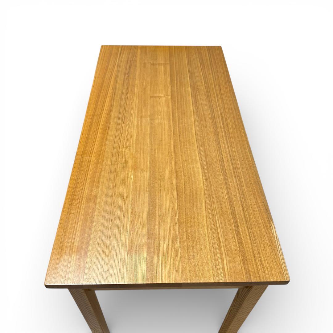 無印良品　無垢材　タモ　デスク　学習机　引き出し付き　北欧