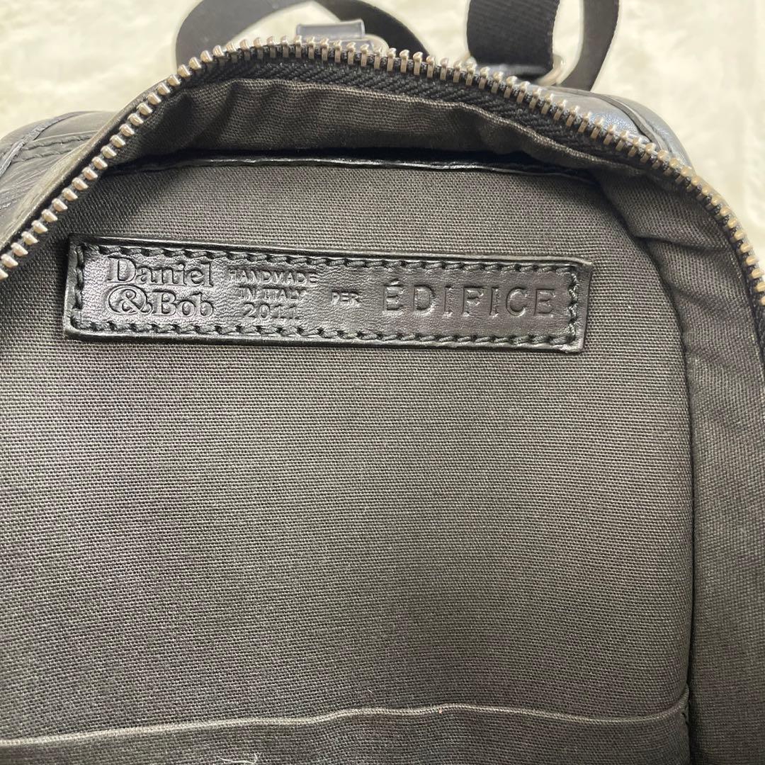 Daniel＆Bob ピッポ ローディー牛革 カーフ ボディバッグ　ブラック