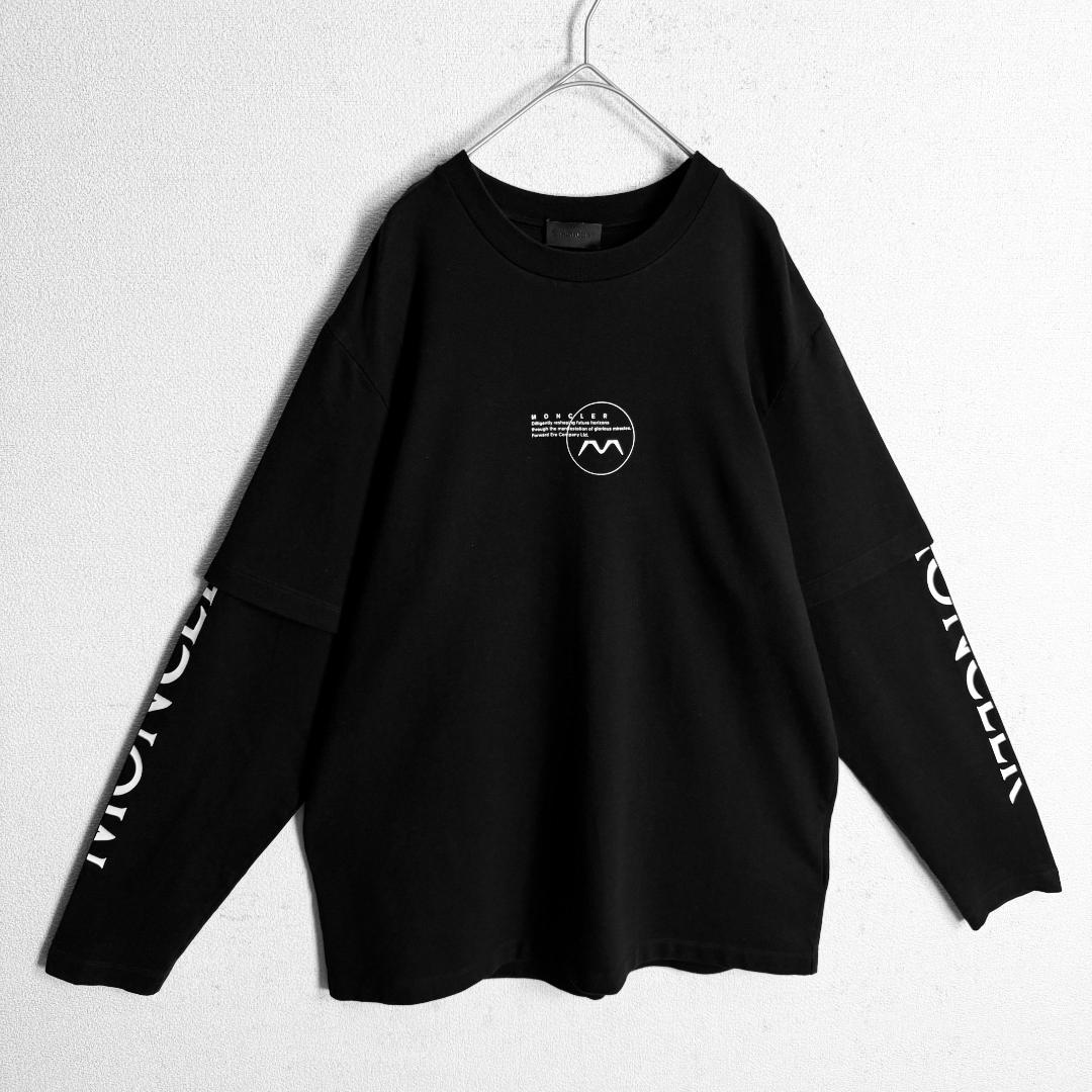 【美品☆定価10万円☆高級モデル☆ラバーロゴ】モンクレール ロンT 入手困難