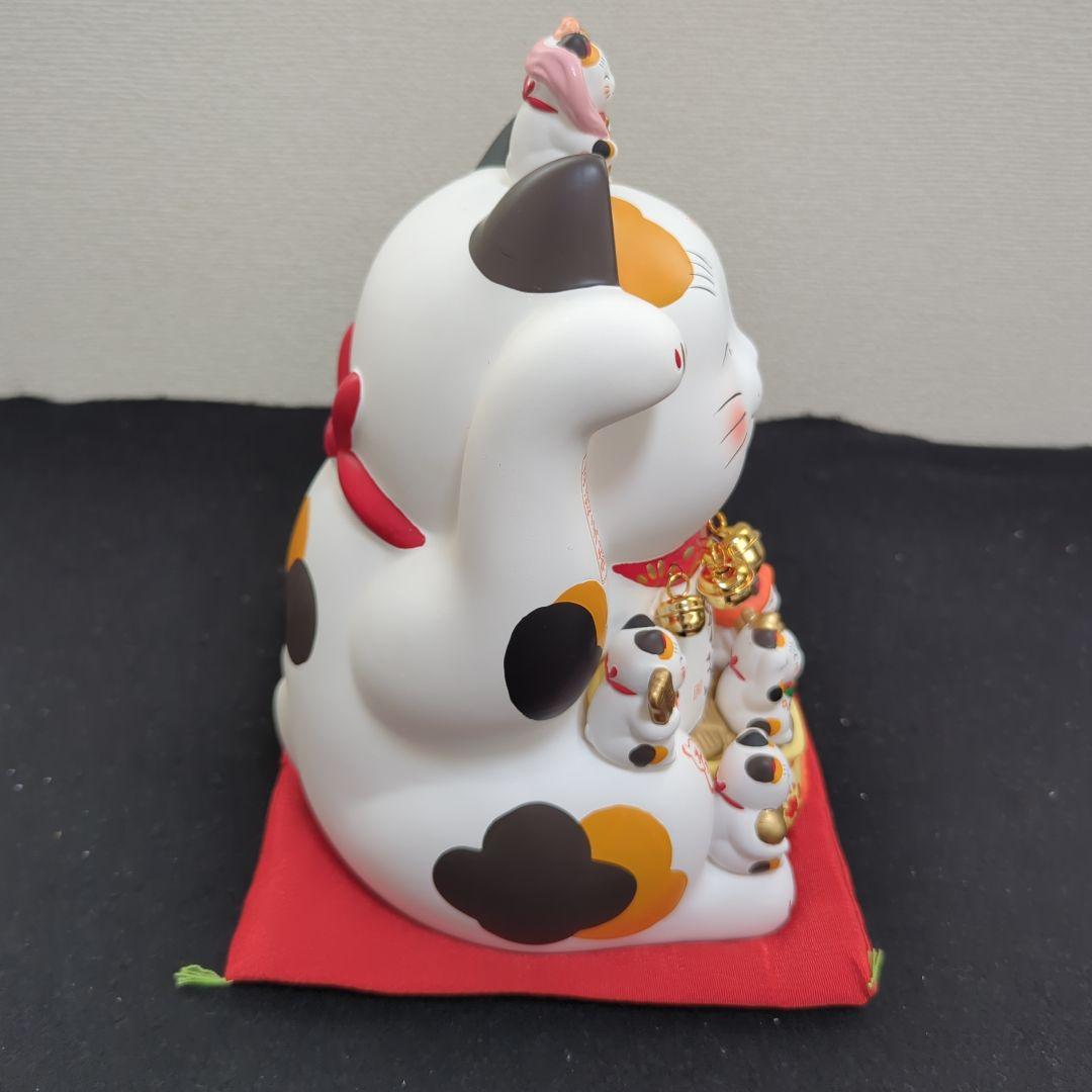 錦彩七福神招き猫（8.5号）　薬師窯