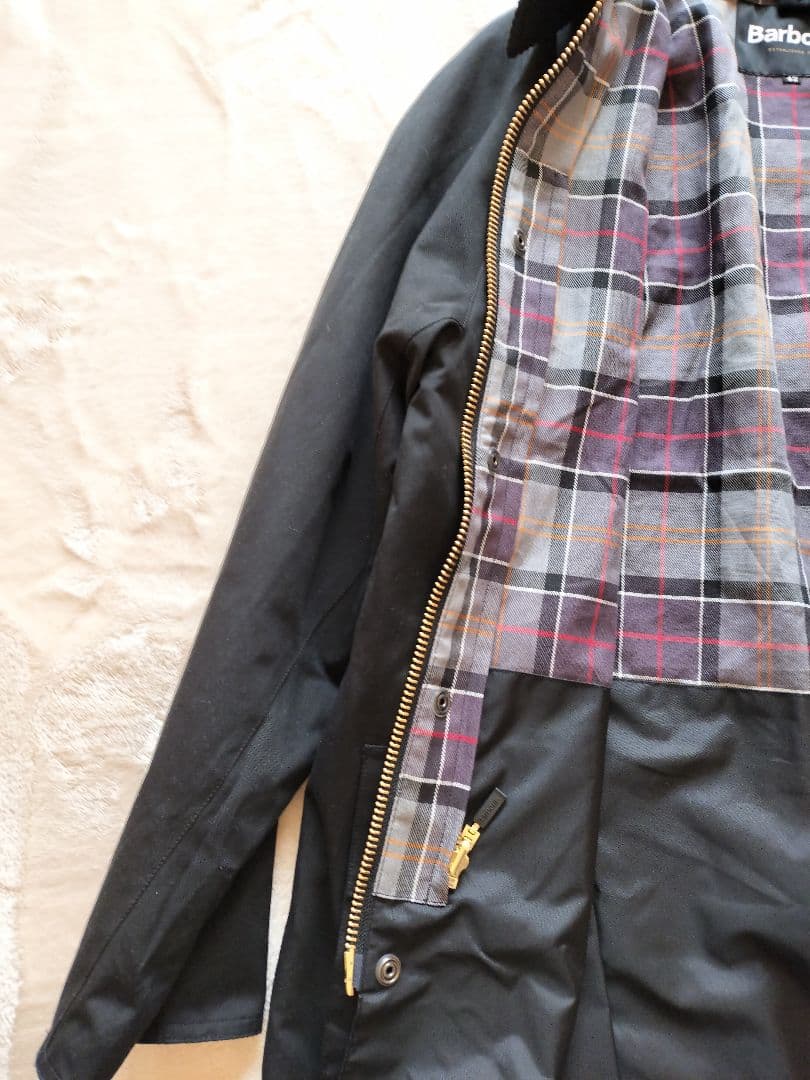 新品 Barbour バブアー 別注 ビデイル OS スリーブ 42 ブラック