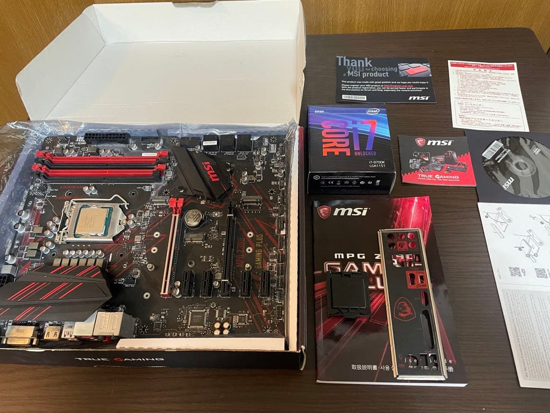 i7 9700K + MSI Ꮓ390 GAMING PLUSセット