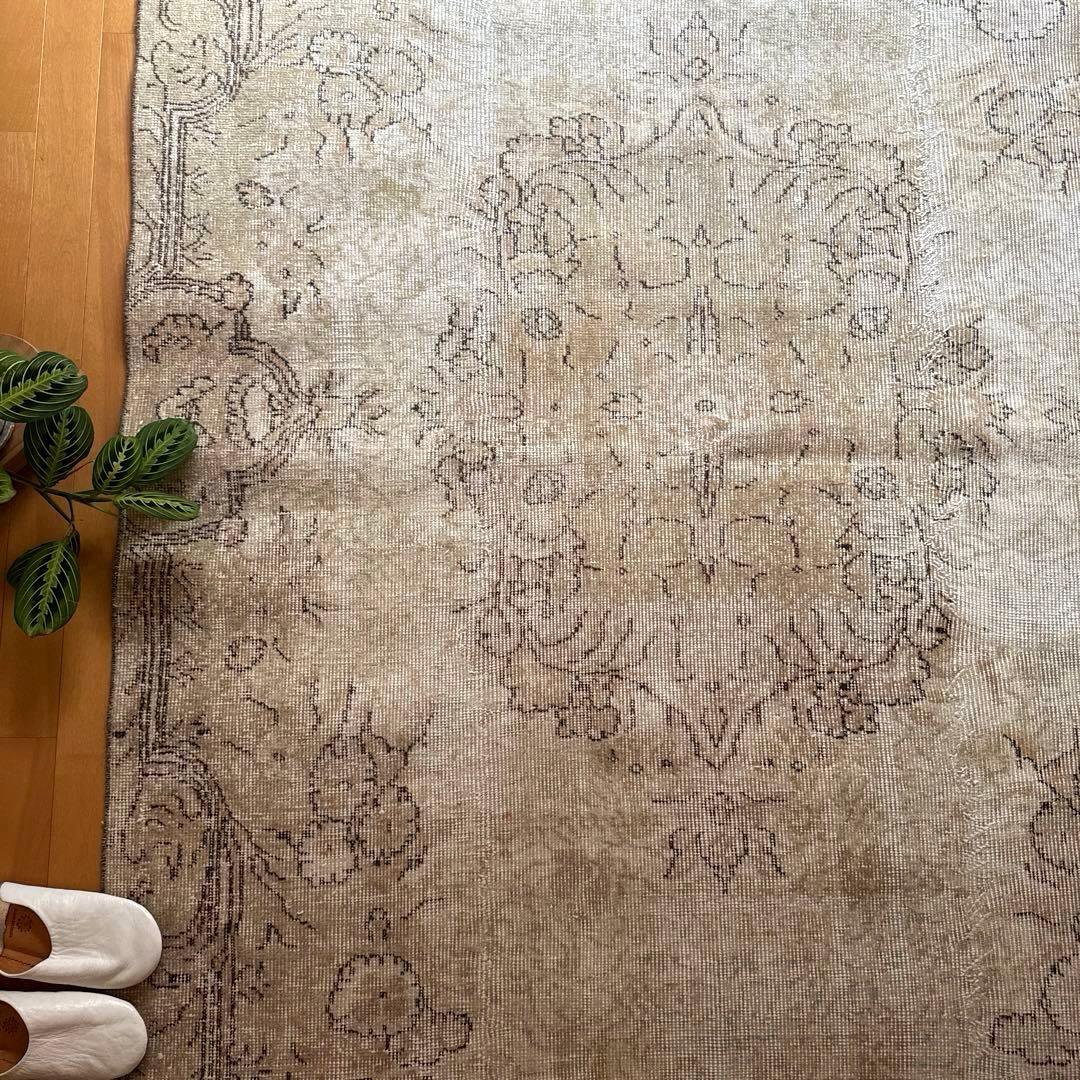 ショウちゃん　超大判150×277ナチュラルトルコヴィンテージラグ