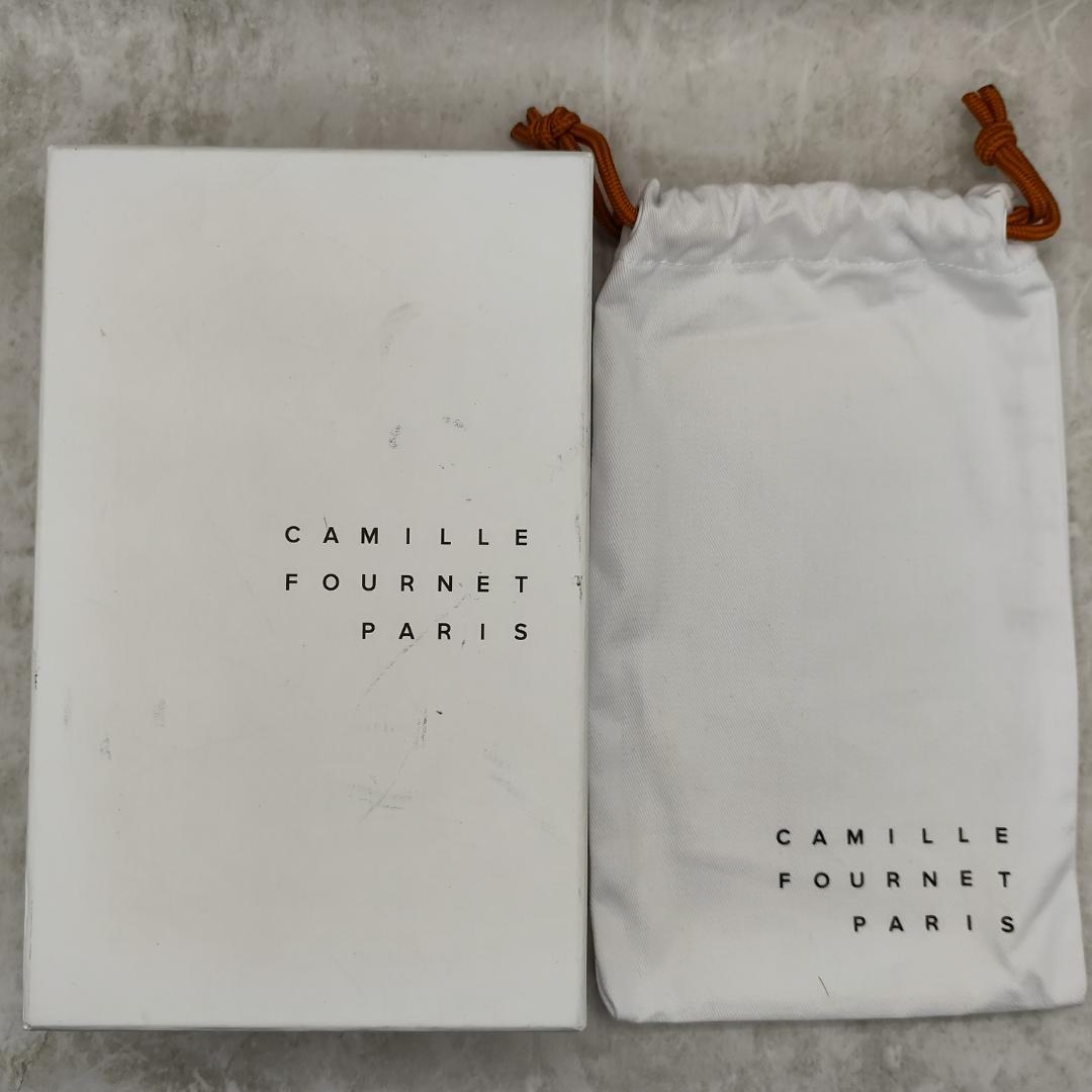 現行極美品！カミーユフォルネトリヨンレザーラウンドファスナー長財布 トープグレー