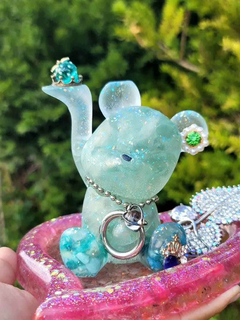 天赦日★願い事願掛け人生の成功輝く人生テディベア彼オルゴナイト