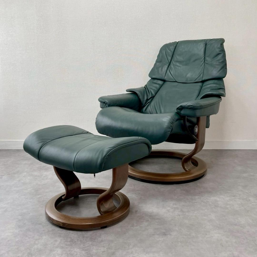 EKORNES エコーネス ストレスレス レノ M 本革 リクライニングチェア
