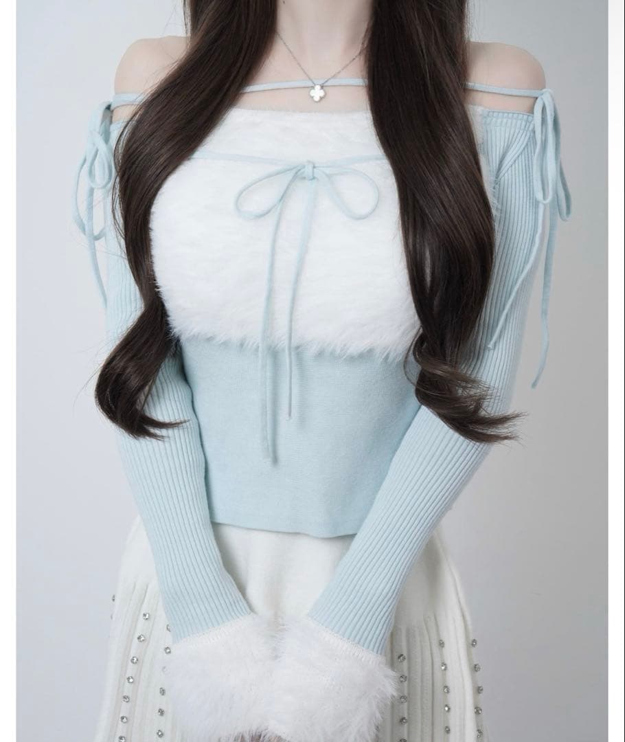 ルミニョン lumignon トップス ライトブルー