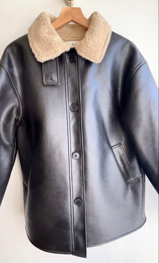 ポストカード付き♡ anukeアンヌークBoa Flight Jacket 38