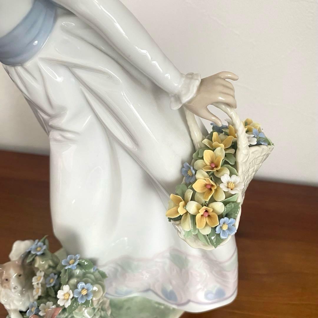 LLADRO リヤドロ 『 女性と犬 』 置物 高さ37㎝ ‼︎
