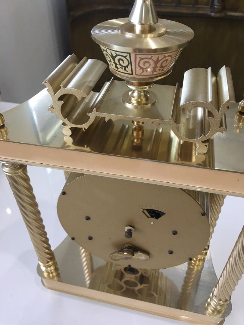 [希少] 日本美術時計　Nマーク ゼンマイ式　30DAY 置時計