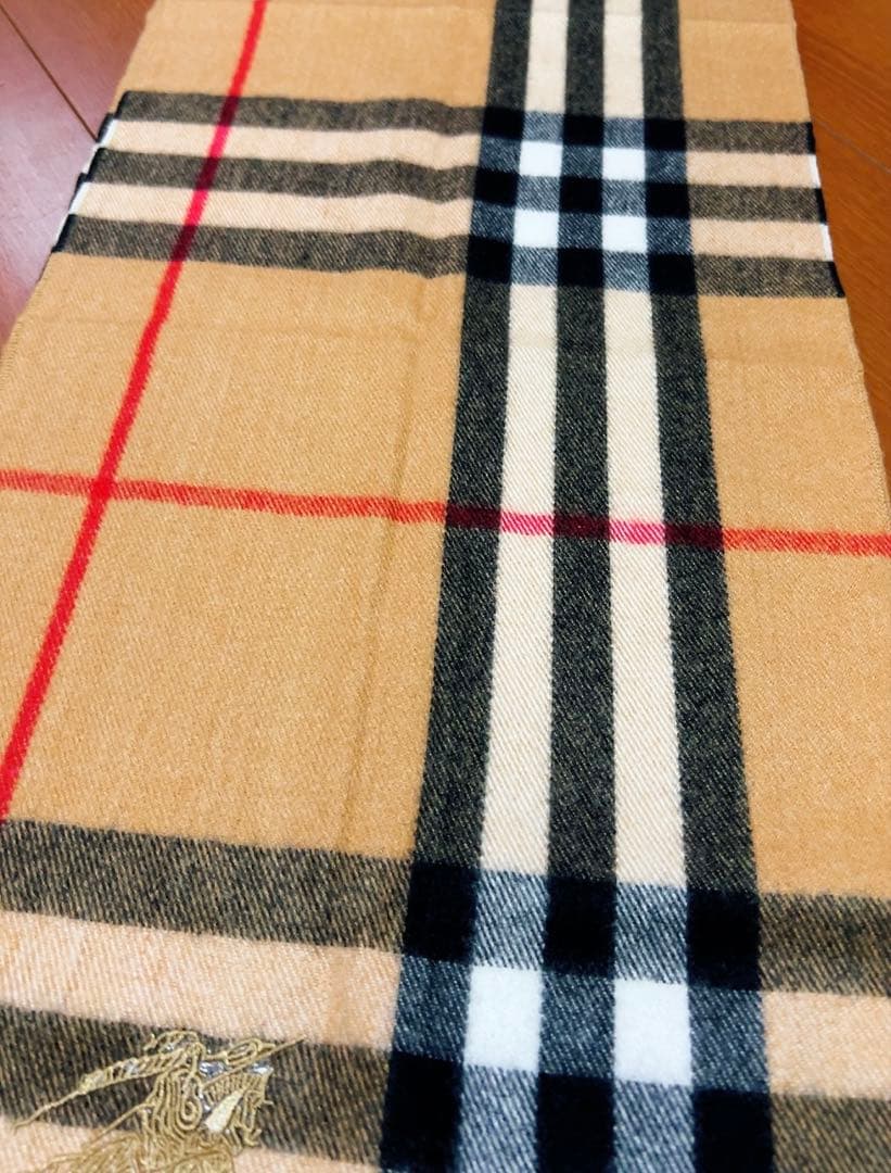 バーバリー　BURBERRY マフラー　バーバリーチェック　カシミヤ　シルク