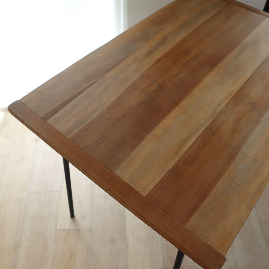 益子古道具店の木製家具リメイクダイニングテーブル