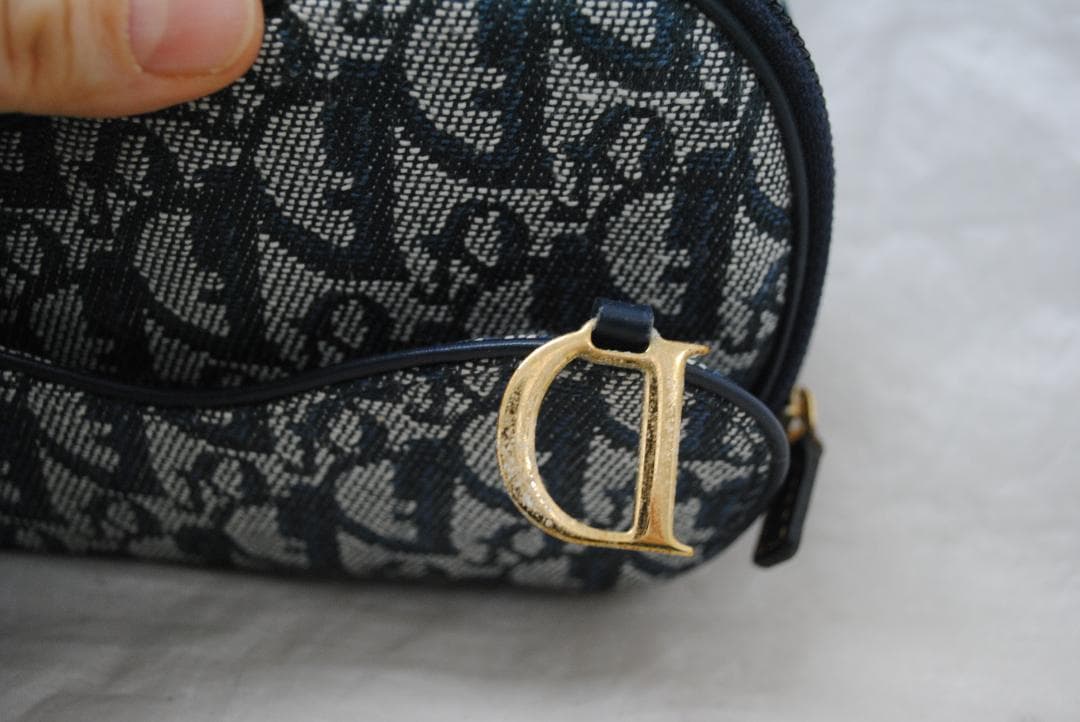 [1891]Christian Dior ディオール トロッター サドル ポーチ