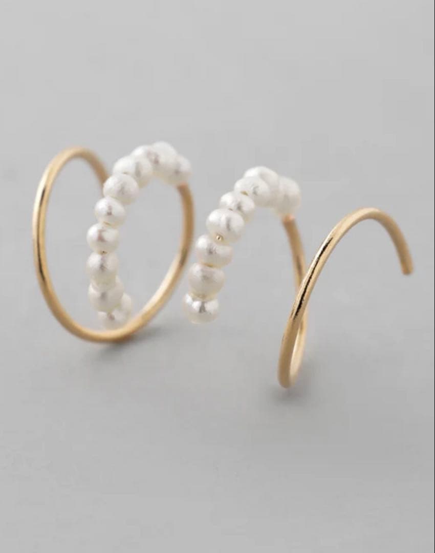 mimi33 パール　ゴールド　ピアス