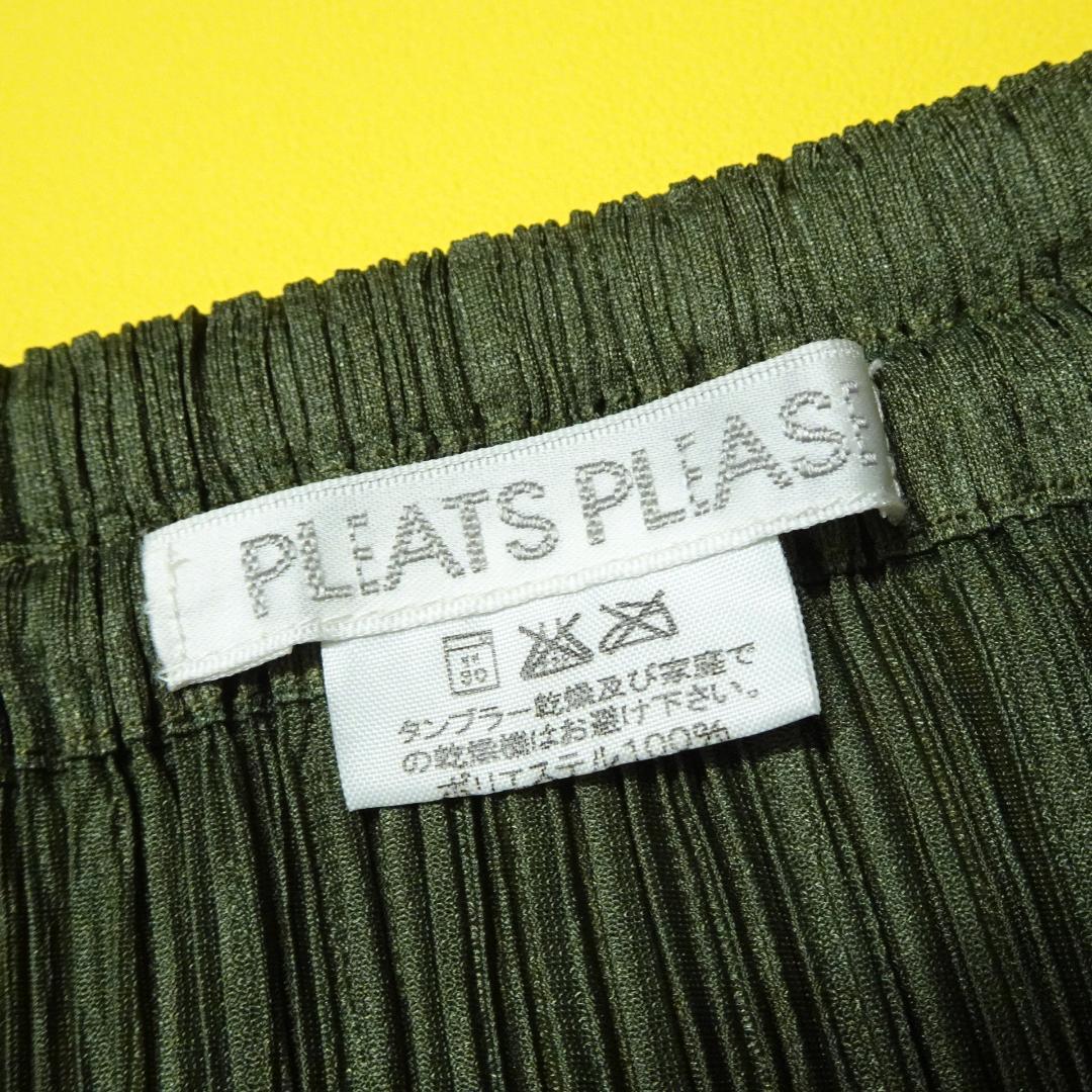 PLEATS PLEASE プリーツロングスカート 3 日本製 カーキ
