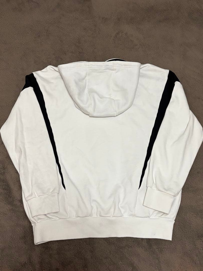 CRONOS パーカー Mサイズ ホワイト/ブラック