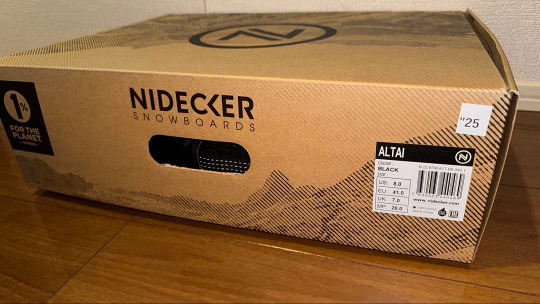 【Kate】NIDECKER ALTAI 26.0㎝ 24-25 BK