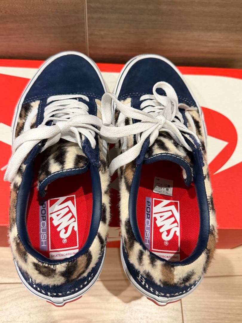 正規品Supreme×VANS Leopard Old Skool \"Navy\"