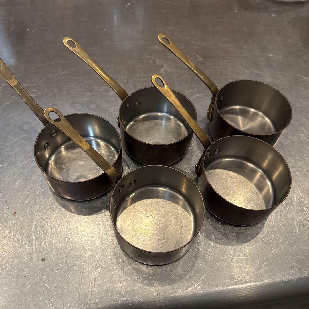 銅鍋　ソースパン　5個セット