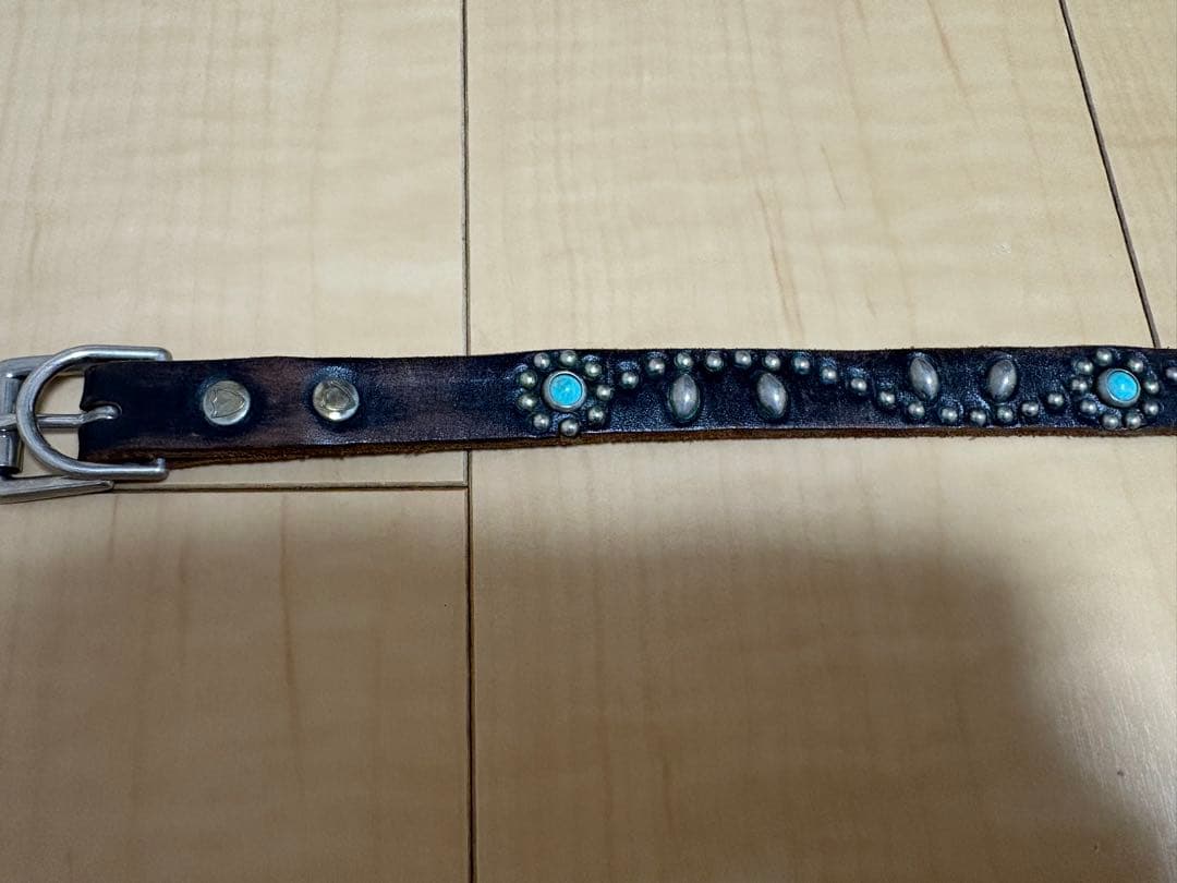 HTC フラワー ターコイズ ベルトSN32TQブラック32