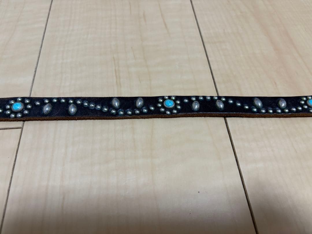 HTC フラワー ターコイズ ベルトSN32TQブラック32