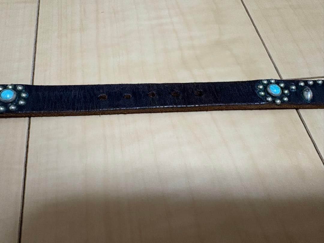 HTC フラワー ターコイズ ベルトSN32TQブラック32