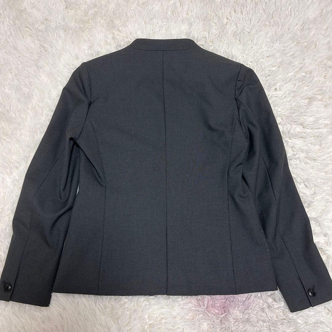 PLST セットアップ ウォッシャブル ノーカラージャケット 上L下M