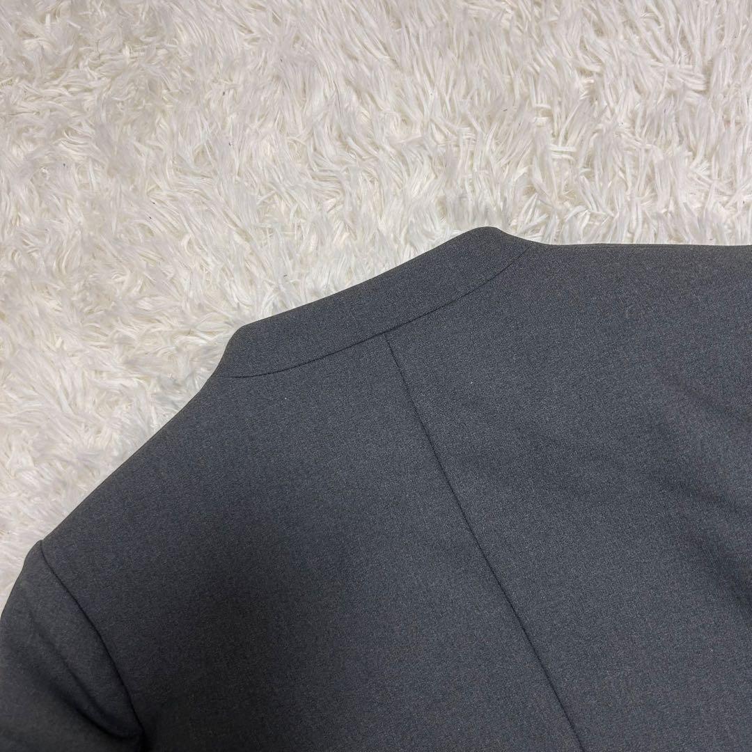 PLST セットアップ ウォッシャブル ノーカラージャケット 上L下M