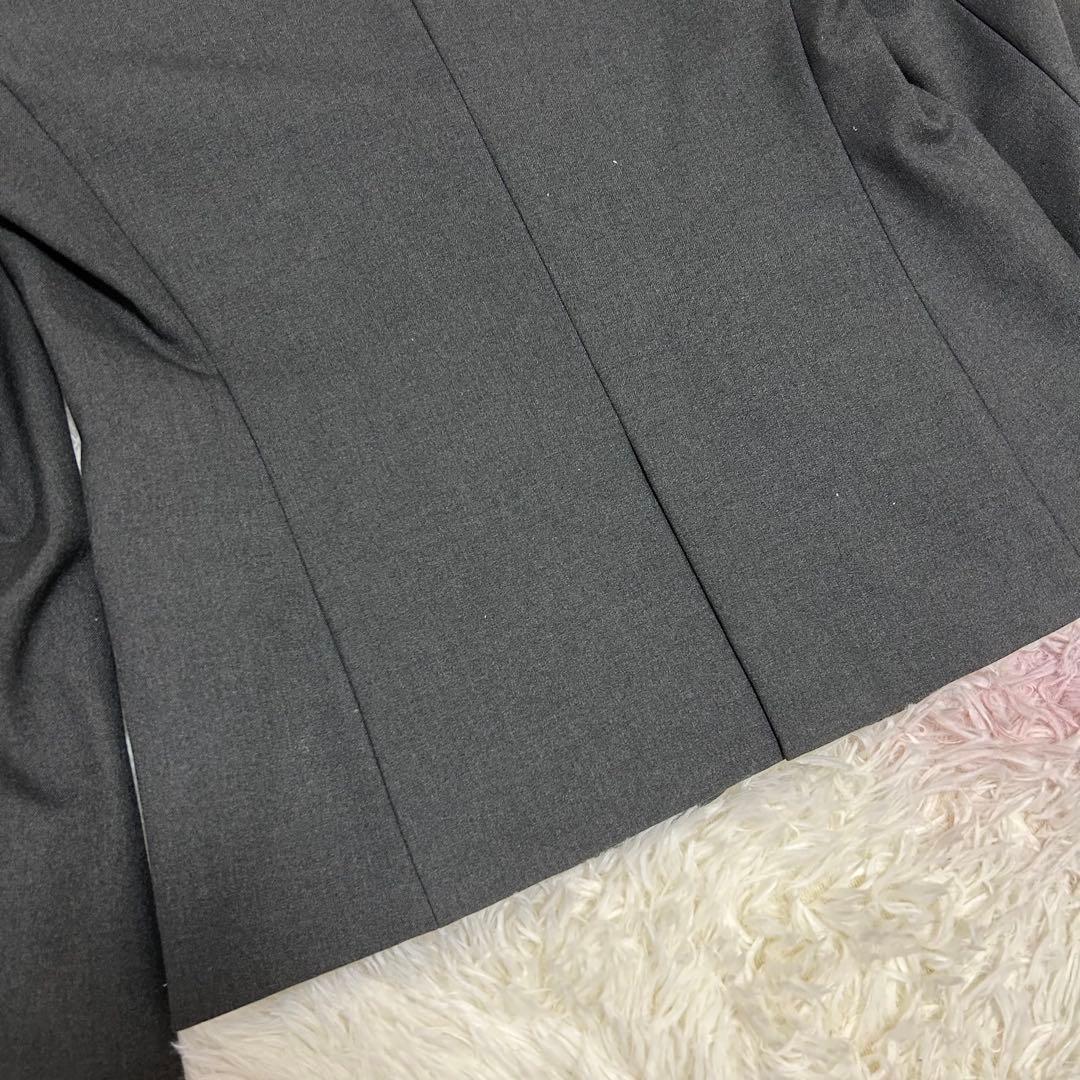 PLST セットアップ ウォッシャブル ノーカラージャケット 上L下M