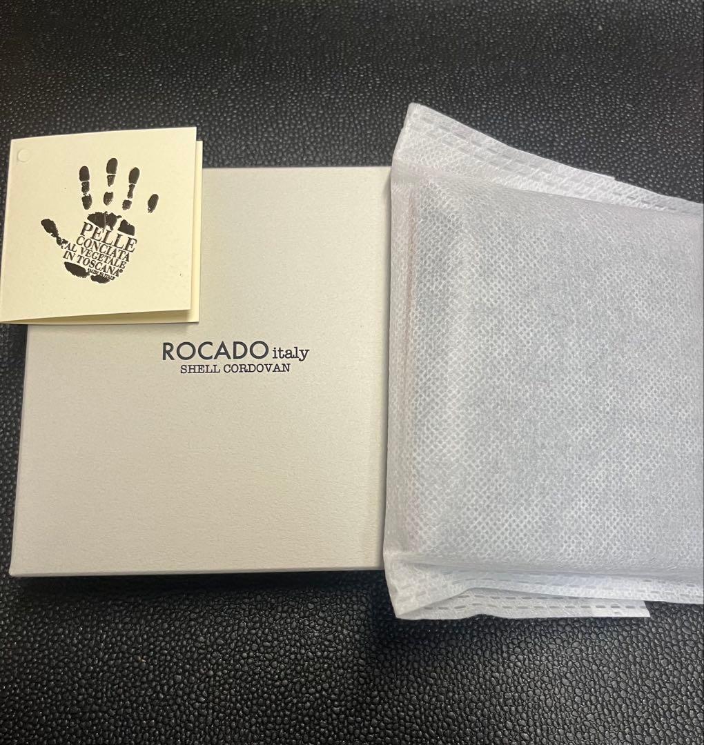 ロカド シェルコードバン 財布 二つ折り イタリア馬革 レザー本革　コードバン