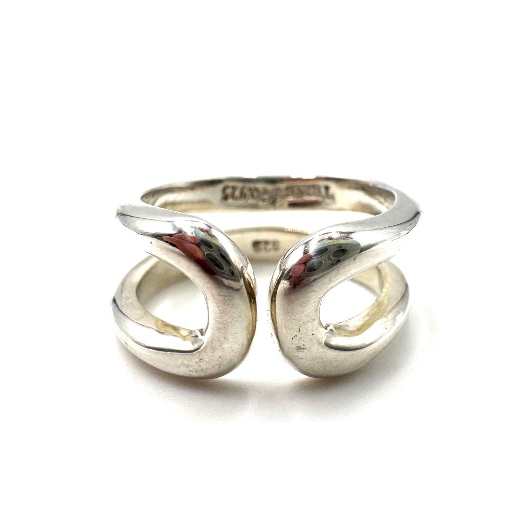 【美品】TIFFANY ティファニー シルバーリング 9号 SV925