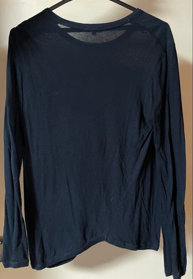 ANN DEMEULEMEESTER 長袖カットソー 歪み加工